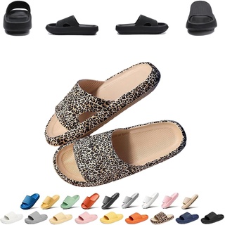 Dilaminaqi Pummy Kinder, Pummy Damen Original, Schlappys Wolken Damen Original, Wolkenschuhe Damen Original Pummy(Leopard-B,28/29) - 28/29 EU