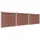 Sichtschutzzaun Element Set 526 x 146 cm braun