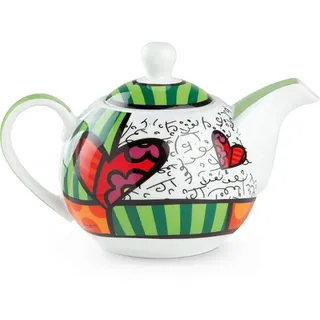 Egan Teekanne mit Herz aus Porzellan, Linie Britto 470 ml.