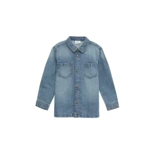 S.Oliver - Denim-Hemd im Used-Look, Kinder, blau, 116/122