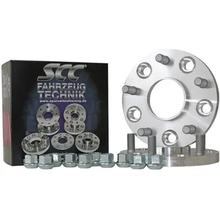 SCC Spurverbreiterungen Spurplatten 2x20mm 5x108-14179S kompatibel mit Ford C-Max Focus Kuga Mondeo TRANSIT