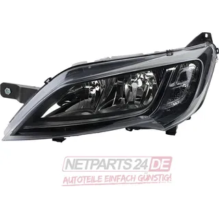 Johns Johns, Scheinwerfer Halogen passend für Fiat Ducato 250 251 14- schwarz H7 H7 Lin. Rec. 1612041380 0001375101080 1375101080 1612040580 00013750970...