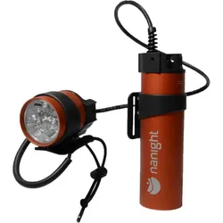 Nanight - Tauchlampe Tech 2 mit Ladeanschluss - Farbe: Rot