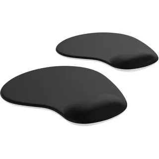 CSL Mauspad 2er Spar-Set mit ergonomischer Handgelenkauflage, Gel Komfort Office Mousepad