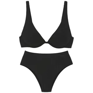ELBSAND Bügel-Bikini Damen schwarz Gr.36 Cup D