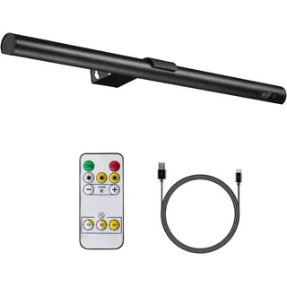 VIGMOJ Kabellose Bilderleuchte mit Fernbedienung, Bilderlampe mit Fernbedienung 19.7inch, LED Wiederaufladbare Dart beleuchtung Malleuchte mit 3 Beleuchtungsmodi zum Malen Art