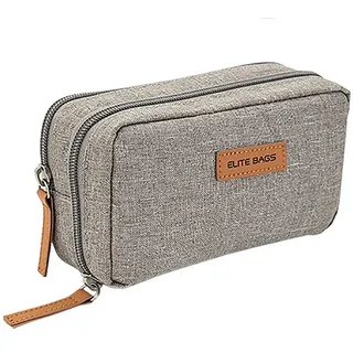 Elite Bags Aufbewahrungstasche Elite Bags DIABETIC'S Diabetikertasche grau (Insulin-Tasche, 1-tlg., inkl. Kühlpad), geschütztes, thermoisoliertes Insulin-Fach mit Platz für GEL Kühlpad grau