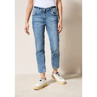 Cecil 7/8-Jeans »Style Scarlett«, Slim Fit mit Mid Waist, Gr. 33 Länge 26, light blue washed, , 85779458-33 Länge 26