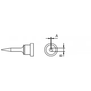 Weller Lötspitze Serie LT, Meißelform lt 1SC/0,4 x 0,15 mm, gerade