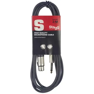 Stagg SMC3XP S Serie Mikrofonkabel Klinke Männlich - XLR Weiblich 3 m