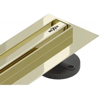 Mexen - Flat 360° Slim linearer Duschablauf 70 cm, Gold - 1541070