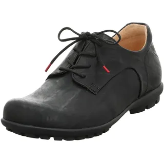 THINK! KONG chromfrei gegerbte nachhaltige Halbschuhe, SCHWARZ
