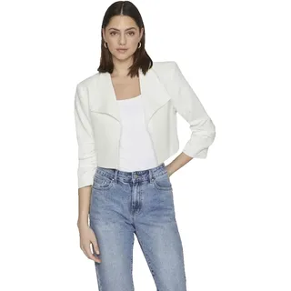 VILA Her Bin Cropped Blazer - Cloud Dancer - 38