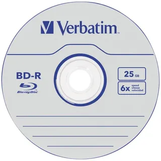 Verbatim BD-R 25GB, 6x 50er Spindel, ohne ID (43838)