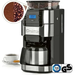 Barista Kaffeemaschine mit Mahlwerk edelstahl/schwarz