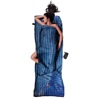 Cocoon TravelSheet-Coupler silk checked silk (ST50-C)
