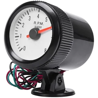 ETOPARS Universelle Kfz Auto Drehzahlmesser 2Zoll 52mm Auto Geschwindigkeitsmesser Messgerät Motor Tachometer Zeiger Anzeige Tacho Blau Lichtanzeige Instrument Tachoanzeige