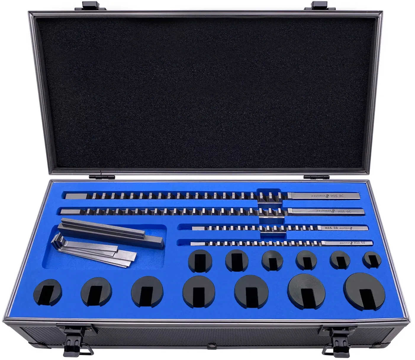 HSS-Räumnadel Set für 4, 5, 6 und 8 mm Keilnuten