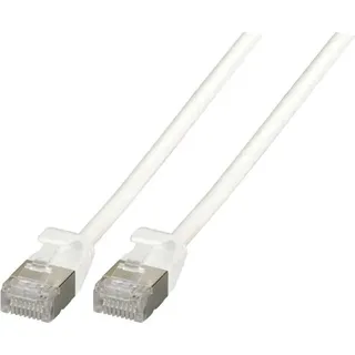 EFB-Elektronik EFB K5547WS.0,5 RJ45 Patchkabel U/FTP TPE 4mm ultraflex weiß 0,5m K5547WS05
