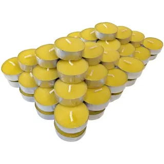 Citronella Duft Teelicht - 80er Pack - Zitronen Duftkerze gegen Mücken - Insekten Schutz Kerze Duftlicht