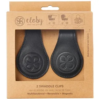 Cloby Leather Clips - Magnetische Clips für Sonnenverdeck, Cloby Farben: Brown/Grey