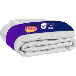 Traumnacht Kamelhaardecke, aus 100% Kamelhaar leichte Sommerdecke, 135 x 200 cm, weiß, Öko-Tex zertifiziert, produziert nach deutschem Qualitätsstandard