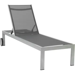 ACAMP Rimini Sonnenliege 198 x 60 x 35 cm Grau