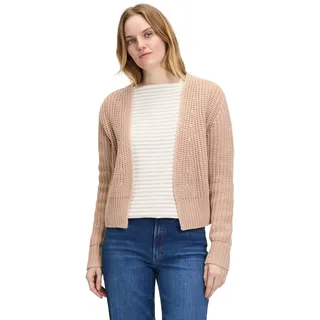 Betty & Co Grobstrickjacke ohne Verschluss in hellbraun | Gr.: 46,