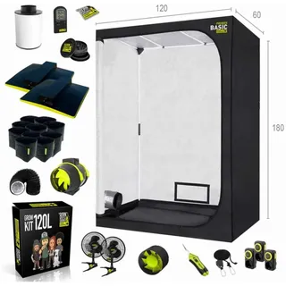 Growbox Set 120L | 120x60x180 cm | zwei LEDs | 300 Watt | Garden Highpro