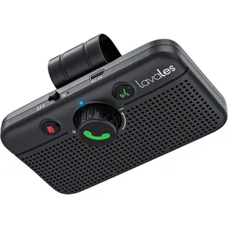 Lavales Auto-Bluetooth-5.3-Lautsprecher, Freisprech-Bluetooth-Auto-Set für Mobiltelefone, unterstützt Siri Google Voice Assistant/Motion Auto ON, Autotelefon-Freisprecheinrichtung mit Visier-Clip