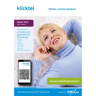 klicktel Telefon- und Branchenbuch Herbst 2024