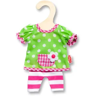 Heless 9255 - Bekleidungsset für Puppen, 2 teilig, Hängerchen mit Leggings, Größe 20 - 25 cm