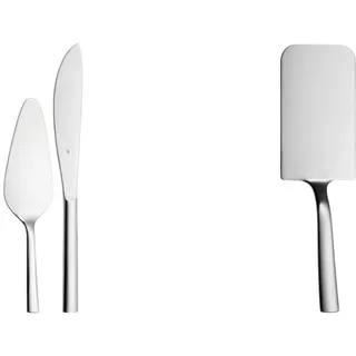 WMF Nuova Obst-/ Kuchenbesteck Set 2-teilig, Tortenmesser, Tortenheber, Cromargan Edelstahl poliert, spülmaschinengeeignet & Nuova Lasagneheber 25 cm, Pizzaheber, Cromargan Edelstahl poliert