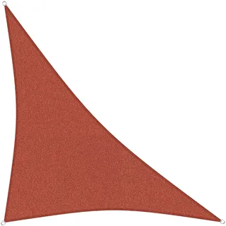 sunprotect 83281 Professional Sonnensegel, 3,6 x 3,6 x 5 m, 90° Grad Dreieck, Wind- & wasserdurchlässig, rot