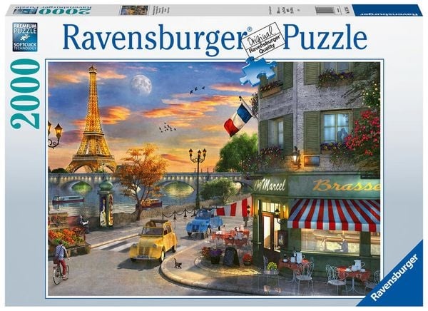 Puzzle Ravensburger Romantische Abendstunde in Paris 2000 Teile