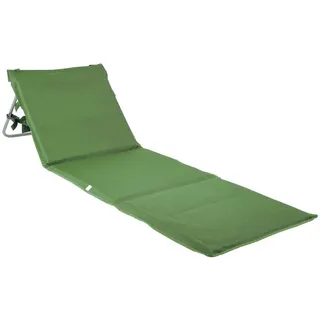 Luckxing Strandmatte Mit Rückenlehne Sonnenliege Liege Matte Gartenliege Strandmatte, Gepolsterte Strandliege Faltbar Gepolstert Kissen Verstellbare Rückenlehne Badematte Isomatte Strandtuch