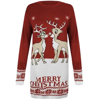 Worldclassca Weihnachtspullover Worldclassca Christmas Pullover Sweater Weihnachtspullover Pulli rot