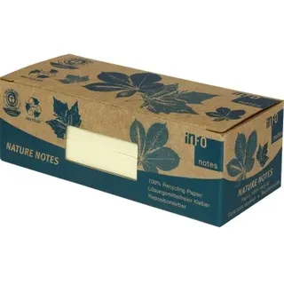 Info Recycling Haftnotizen 5653-11BOX gelb, 12 Blöcke