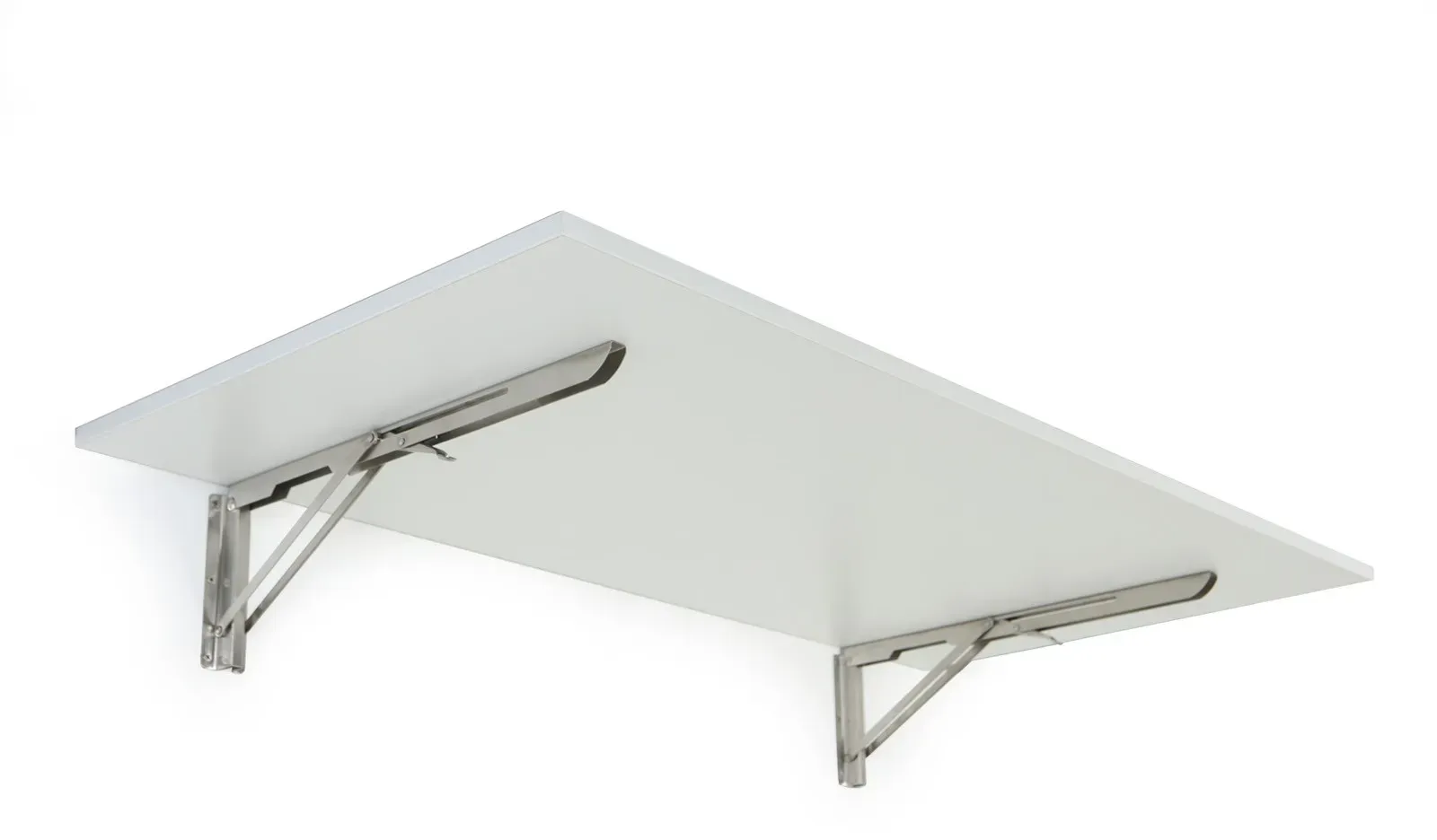 Klapptisch an der Wand, 120x60 cm, Tragfähigkeit 30 kg, weiß
