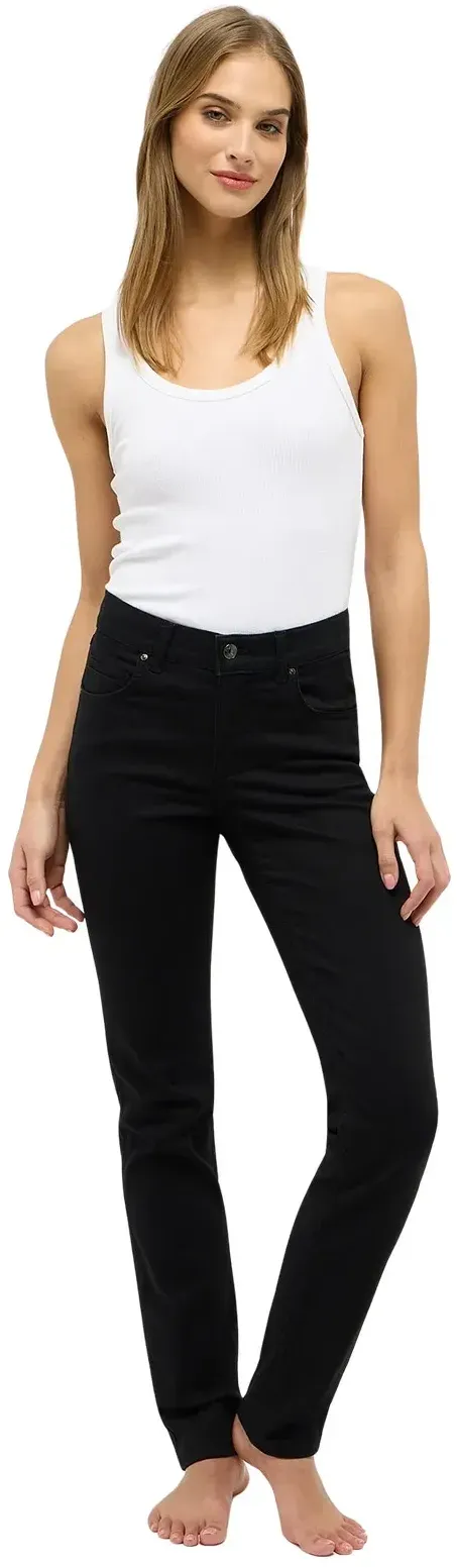 Angels Cici - Schwarze Jeanshose mit geradem Bein-D44 / L30