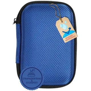 caseroxx Blutzuckermessgerät Blutzuckermessgerät Tasche für Freestyle Libre 1 / 2 / 3 blau