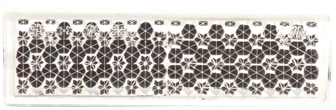 Reflektor 63 x 18 x 5,2mm WEIß ECKIG Rückstrahler Selbstklebend
