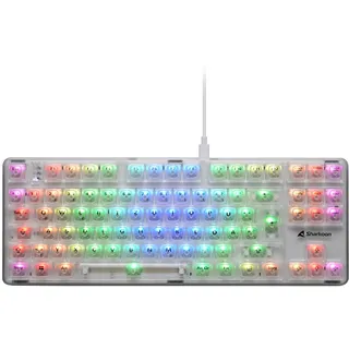 Sharkoon Crystal Shark mechanische Gaming-Tastatur DE