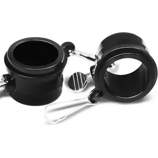 Anley[Tangle Free] Flag Pole Mounting Ring Clip - Rotierende Flapole Mounting Rings Mit Metallclips - 1" Durchmesser (2 Stück)
