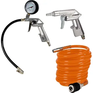 Einhell Druckluftset 3-tlg. Ausblaspistole/Reifenfüller