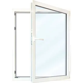 Meeth Fenster 70 x 95 cm DIN links 1 flügelig Dreh-Kipp weiß/ titan