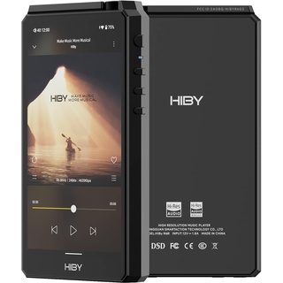 HiBy R6 III Digital Audio Player Portable Hi Res Audio Player MP3 MP4 Player with A&AB Dac Amp Android 12 Bluetooth 5.0 WiFi 2.4G+5G 4500mAh(Black)