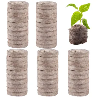 Pflanzenstartpellets,Erdpellets zum Pflanzenstart | 50 Stück Pflanzen-Starter-Pods, komprimierte Bodenpellets - Großvolumige, kompakte und praktische Pflanzkapseln für die Anzucht von Sämlingen