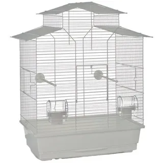 beeztees Vogelkäfig Iza 2 Pagoda weiß weiß