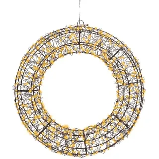 Lumineo Micro LED-Kranz X-MAS Ø38cm
